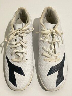 Diadora W Victory Women's 7 White & Black Low Top Soccer Tennis Athletic Shoes